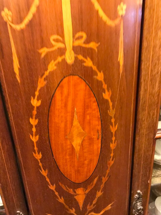 Antique Inlaid Mahogany Cabinet