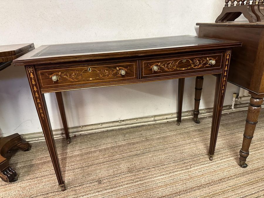 Antique Inlaid Rosewood Writing Desk