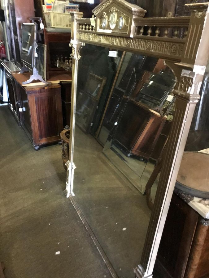 Antique Large Quality Gilt Mirror