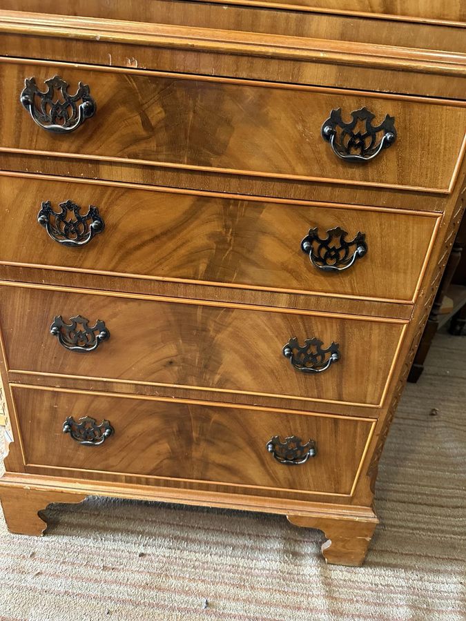 Antique Mahogany 8 Drawer Tallboy Chest of Drawers