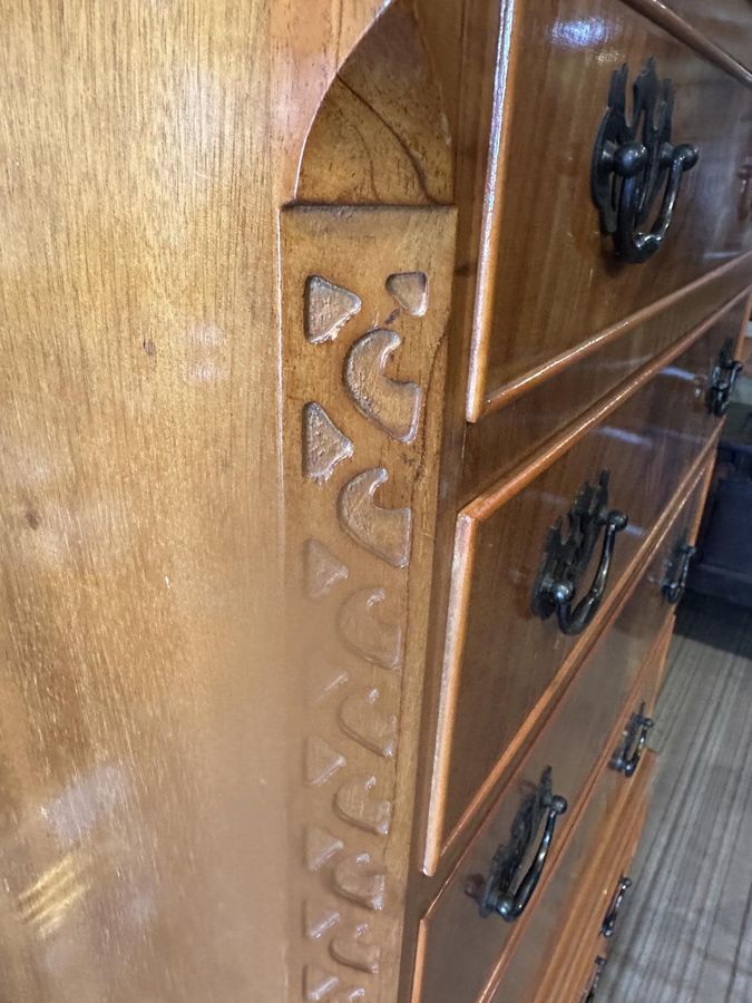 Antique Mahogany 8 Drawer Tallboy Chest of Drawers