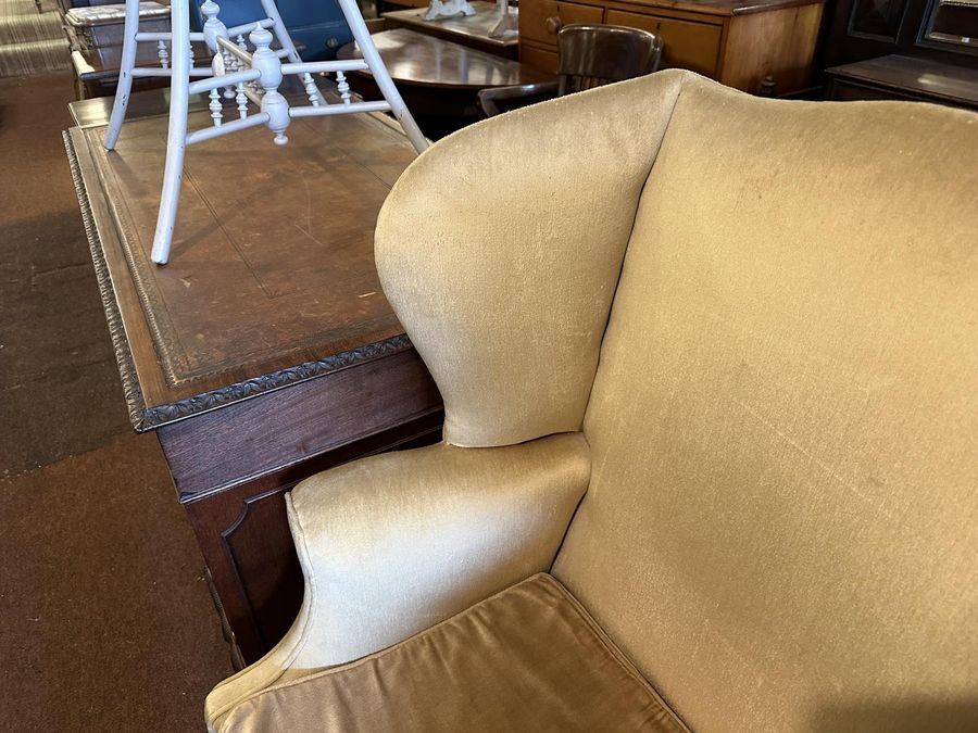 Antique Mahogany Georgian Wing Armchair