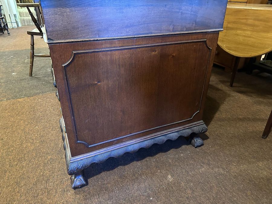 Antique Nice Quality Original 3 Part Mahogany Desk