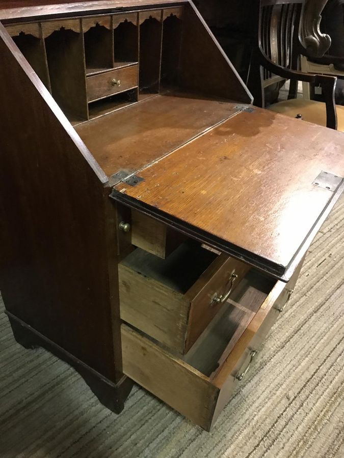 Antique Nice Small Inlaid Edwardian Bureau