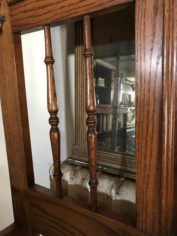 Antique Oak Arts & Crafts / Art Nouveau Hall Stand