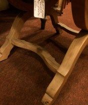 Antique Oak X Frame Stool