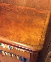 Antique Open Mahogany Bookcase