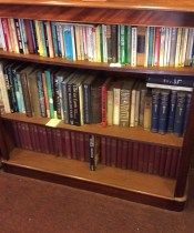 Antique Open Mahogany Bookcase