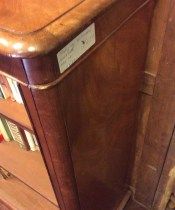 Antique Open Mahogany Bookcase