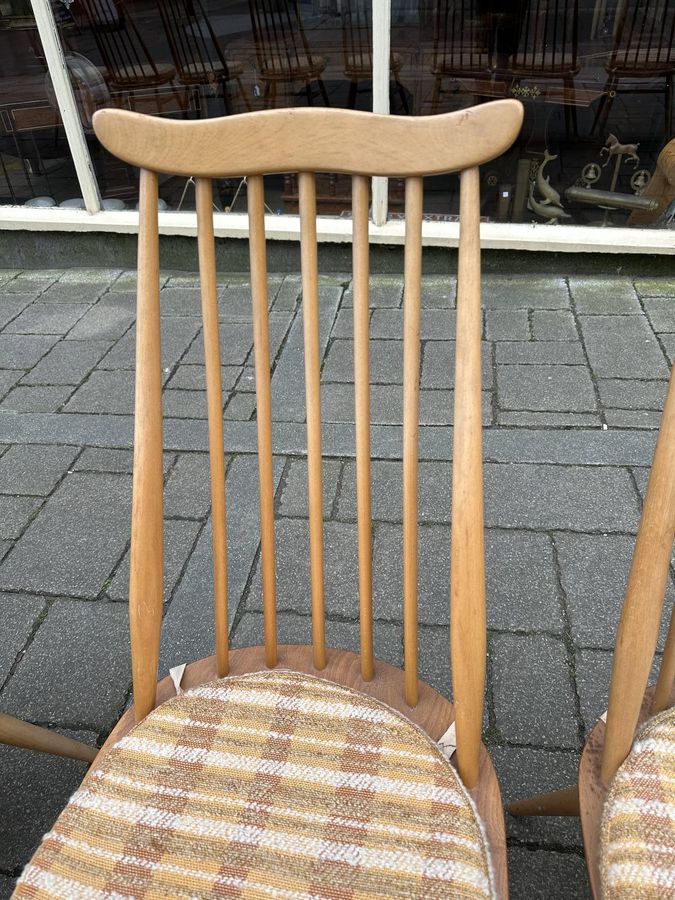 Antique Set of 8 Ercol Dining Chairs