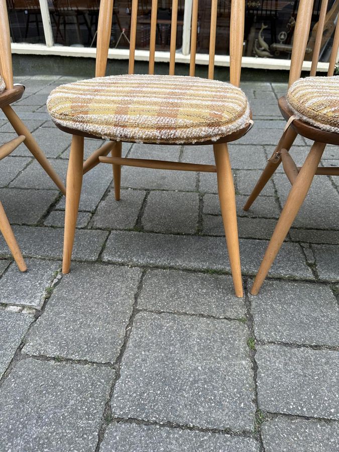 Antique Set of 8 Ercol Dining Chairs