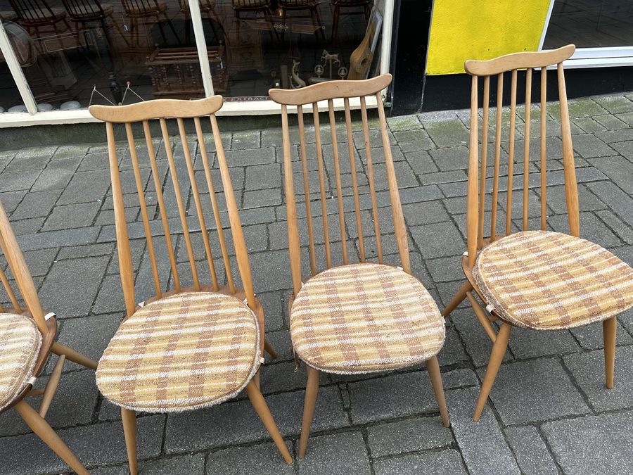 Antique Set of 8 Ercol Dining Chairs