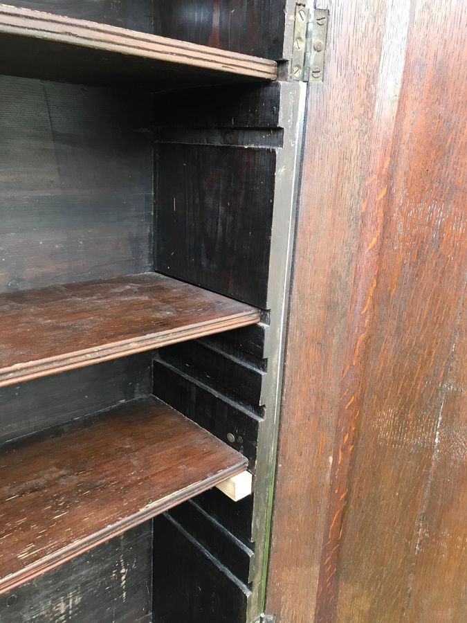 Antique Small Georgian Oak Bureau Bookcase