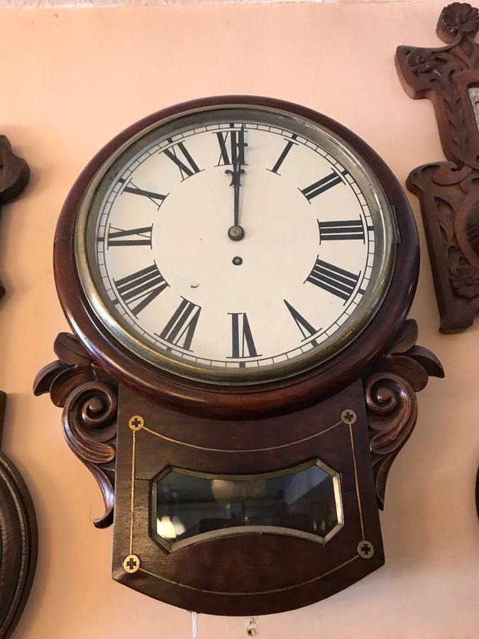 Antique Small Selection of Fusee English Wall Clocks