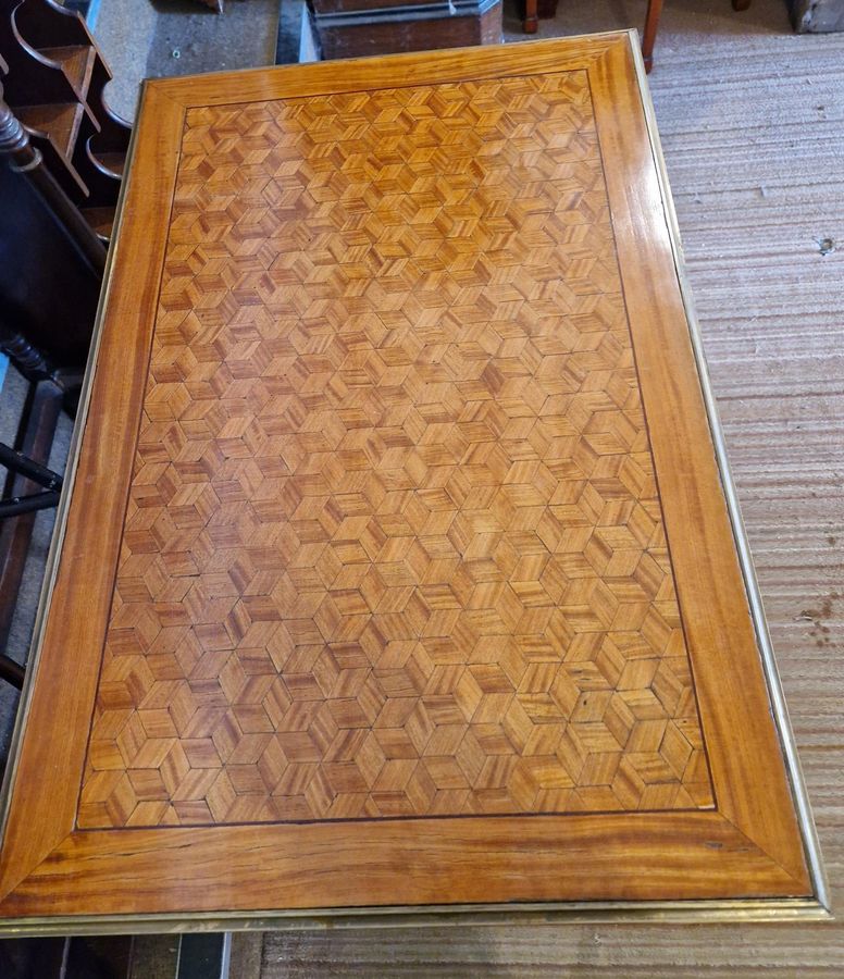 Antique Stunning French Marquetry Card Table - Mid Century