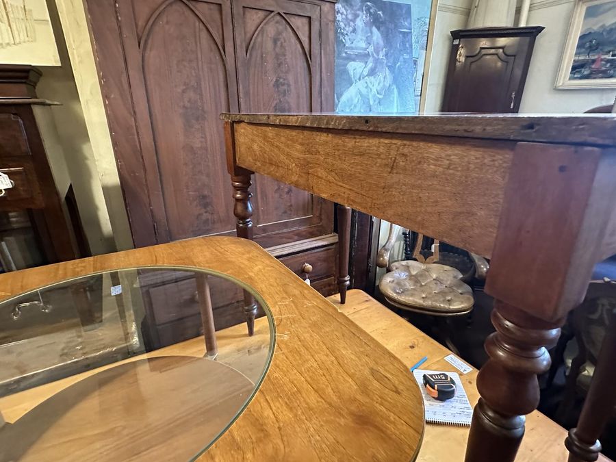 Antique Three Drawer Desk / Side Table in Mahogany