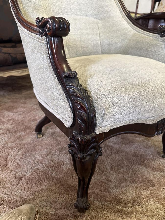 Antique Top Quality Victorian Armchair