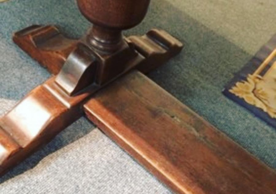 Antique Very Large Quality Solid Oak Refectory Table