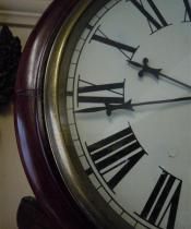 Antique William IV Fusee Drop Dial Clock