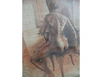 Antique nude woman painting by Franklin White