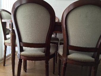 Antique Antique Italian Dining set with 6 chairs.
