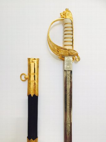 Antique Royal Naval Officers Sword 