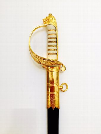 Antique Royal Naval Officers Sword 
