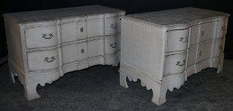 Pair of Serpentine Commodes
