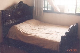 Bed with 2 Side bed Commode