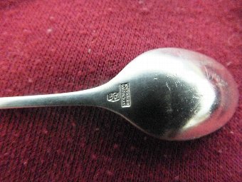 Antique Danish Sterling Silver Crown Finial Serving Set- Spoon