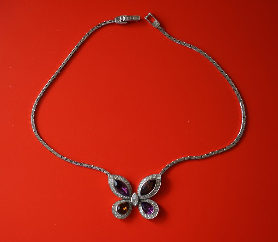 Stunning 'Attwood & Sawyer' designer Butterfly Pendant - Boxed