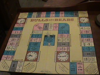Antique Bulls and Bears, board game 1930's