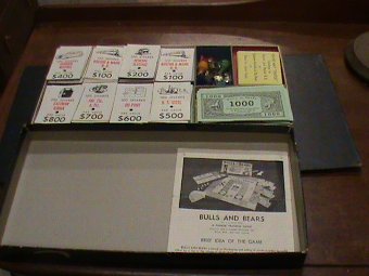 Antique Bulls and Bears, board game 1930's