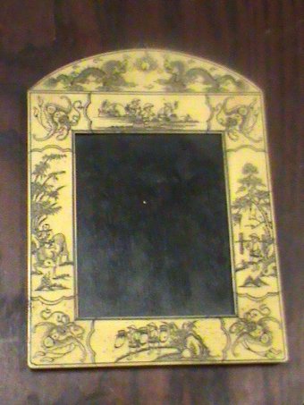 Chinese scrimshaw bone picture frame