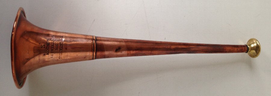 Very Rare Early Henry Keat & Sons 10 inch Copper Hunting Horn circa 1860's 