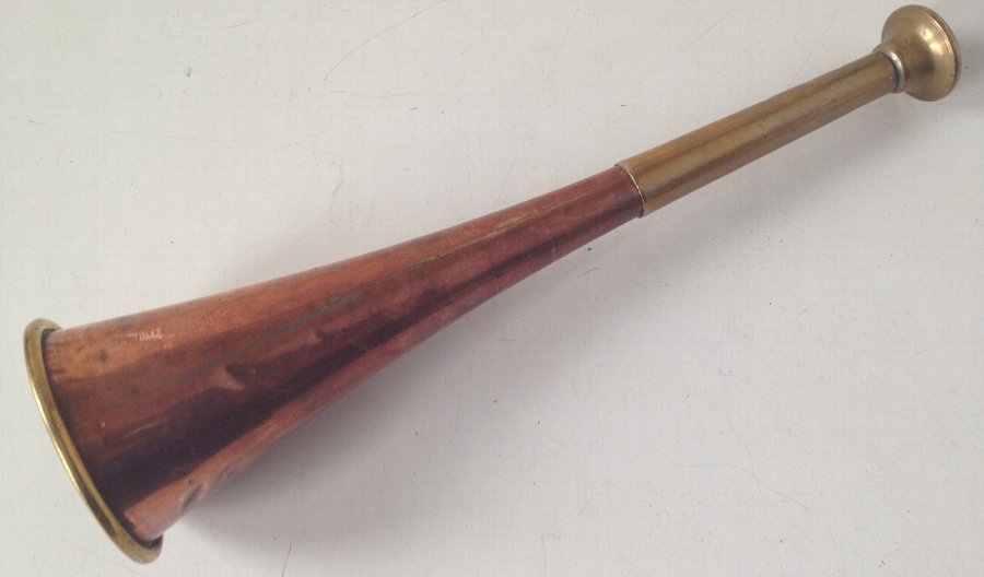 Vintage 8 1/2 inch copper hunting horn