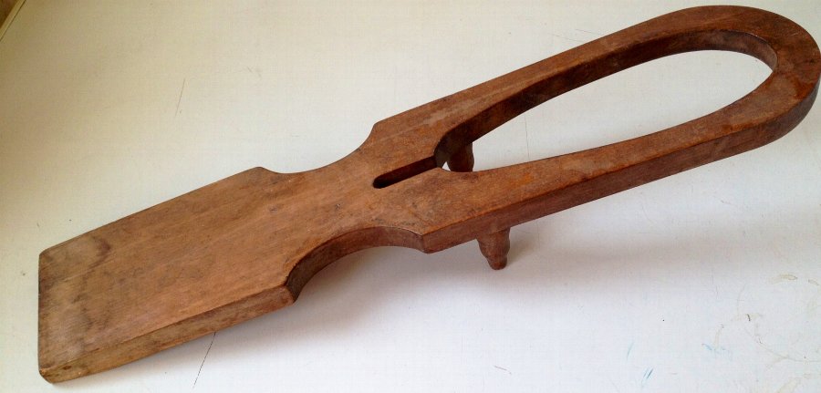 Vintage Wooden Boot Jack by Peal & Co ,Hunting & Military Bootmakers