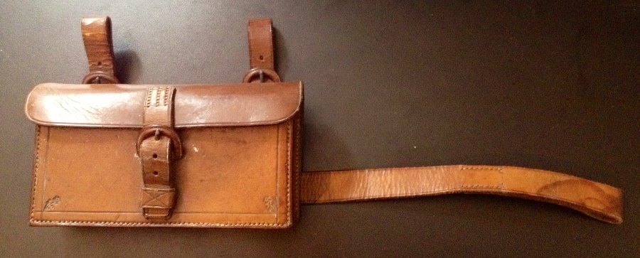 Vintage Leather Cased ladies Sandwich Tin by James Dixon- 