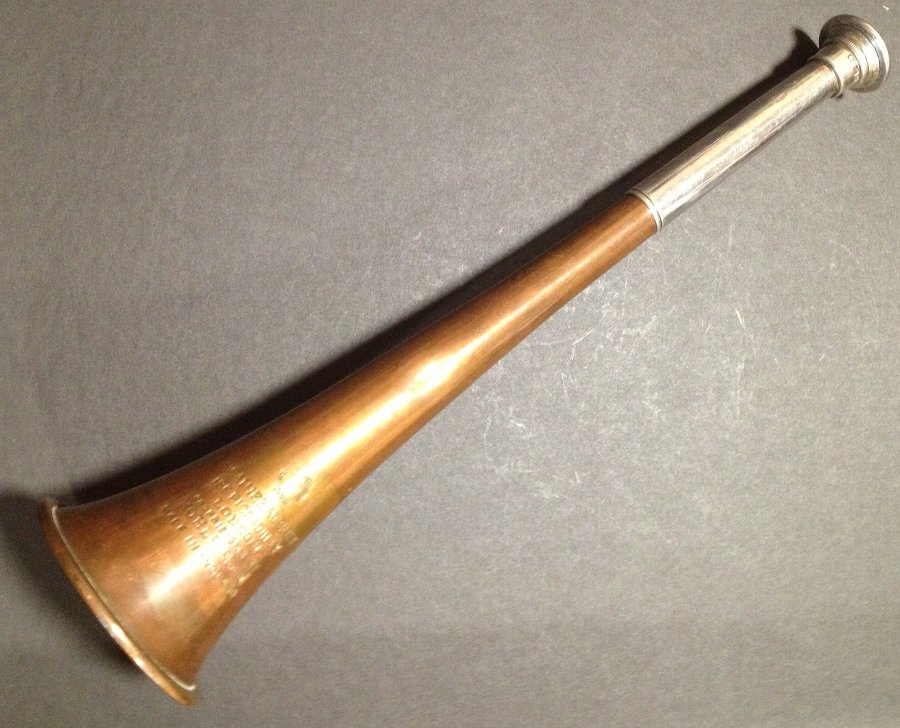 Vintage Swaine & Adeney fox hunting horn hallmarked for London 1939 