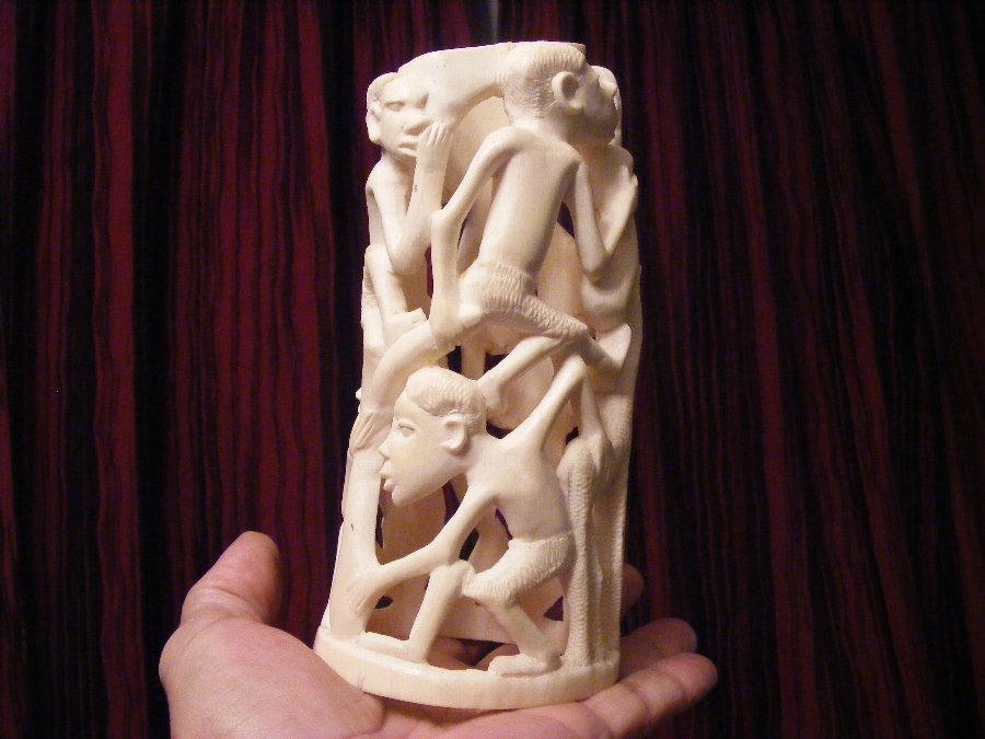 carved ivory piece large