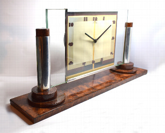 Antique Large Art Deco Modernist Clock By ATO