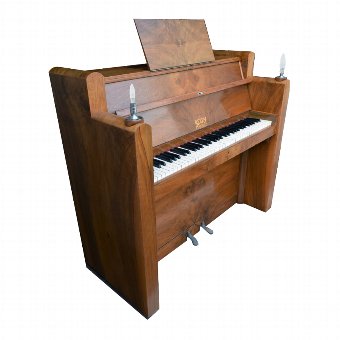 Antique 1930's Upright Art Deco Piano By Berry Of London