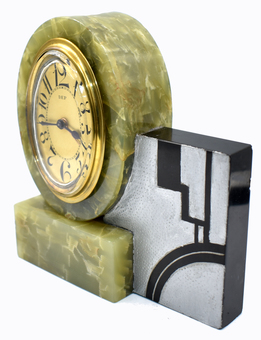 Antique Rare Art Deco Modernist Alarm Clock by Dep, Circa 1930