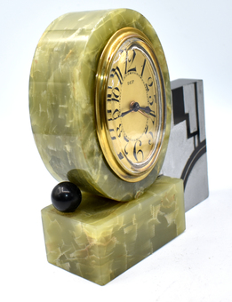Antique Rare Art Deco Modernist Alarm Clock by Dep, Circa 1930