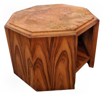 Antique Large Art Deco Maple Occasional Table, Circa 1930