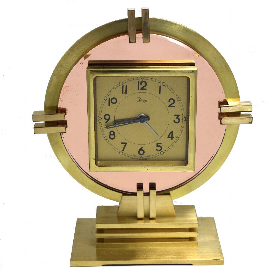 Rare Art Deco Machine Age Clock by Dep, Circa 1930