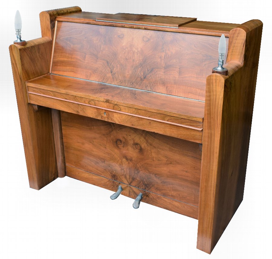 Antique 1930's Upright Art Deco Piano By Berry Of London | ANTIQUES.CO.UK