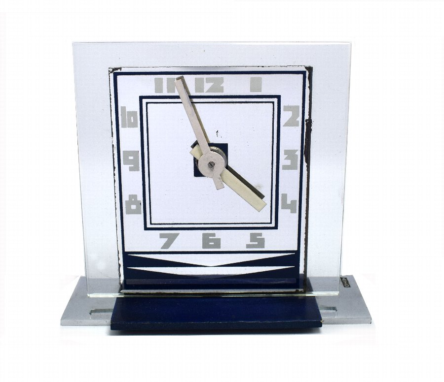Antique Rare Art Deco Modernist Clock by ATO