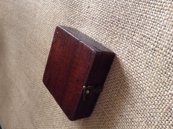 Antique Mahogany Cased Compass