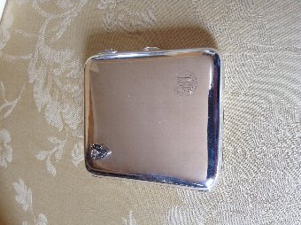 Silver & Diamond Cigarette Case